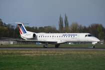 Air France Regional ERJ-145 F-GUMA am Ostermontag den 13.04.09 in Hamburg Fuhlsbttel.