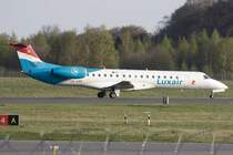 Luxair, LX-LGX, Embraer, ERJ-145, 10.04.2009, LUX, Luxemburg, Luxemburg 

