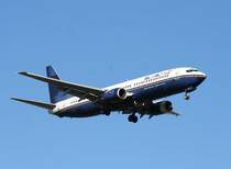 EL AL B 737-86N 4X-EKI bei der Landung in Berlin-Schnefeld am 31.08.2008