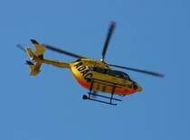 ADAC-Luftrettung EC 145 D-HWVS im berflug am Flughafen Berlin-Schnefeld am 31.08.2008