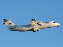 Eurowings BAe 146-300 D-AHOI beim Start in Berlin-Tegel am 13.09.2008
