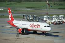 A321 der Air Berlin gekommen aus Mallorca