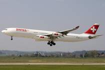 Swiss, HB-JMH, Airbus, A340-313X, 13.04.2009, ZRH, Zrich, Switzerland 

