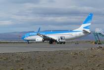 Boeing 737-800, LV-GKT, Aerolineas Argentinas, El Calafate International Airport (FTE), 13.1.2017