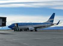 Boeing 737-800, LV-CYN, Aerolineas Argentinas, El Calafate International Airport (FTE), 13.1.2017