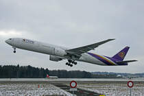 Thai Airways, HS-TKX, Boeing 777-3D7ER, 18.Januar 2017, ZRH Zürich, Switzerland.