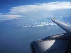 Germanwings A319-132 D-AGWI im Flug, Himmel �ber Deutschland.